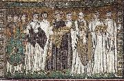 unknow artist Justinian, Bishop Maximilian Annus and entourage china oil painting reproduction